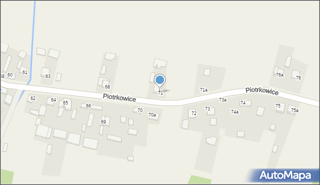 Piotrkowice, Piotrkowice, 71, mapa Piotrkowice