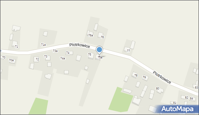 Piotrkowice, Piotrkowice, 75a, mapa Piotrkowice