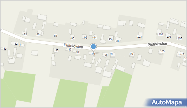 Piotrkowice, Piotrkowice, 93, mapa Piotrkowice