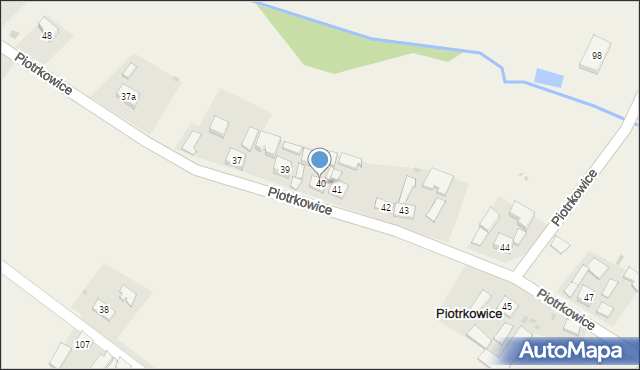 Piotrkowice, Piotrkowice, 40, mapa Piotrkowice