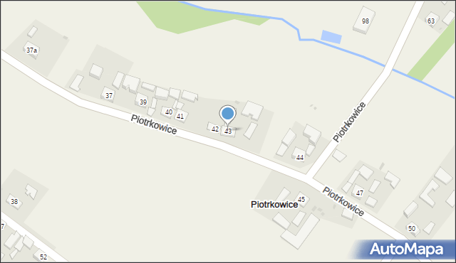 Piotrkowice, Piotrkowice, 43, mapa Piotrkowice