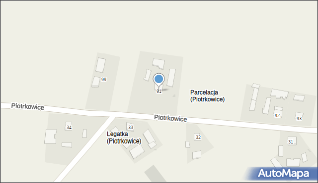 Piotrkowice, Piotrkowice, 91, mapa Piotrkowice