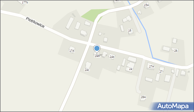 Piotrkowice, Piotrkowice, 24A, mapa Piotrkowice
