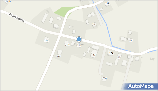 Piotrkowice, Piotrkowice, 24b, mapa Piotrkowice