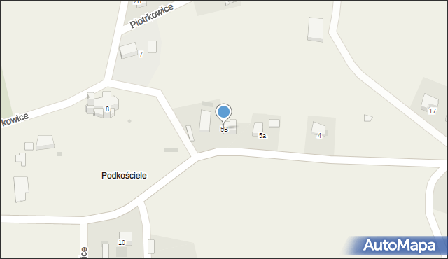 Piotrkowice, Piotrkowice, 5B, mapa Piotrkowice