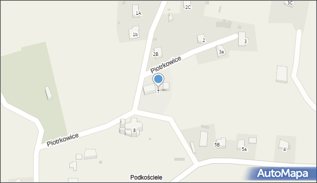 Piotrkowice, Piotrkowice, 7, mapa Piotrkowice