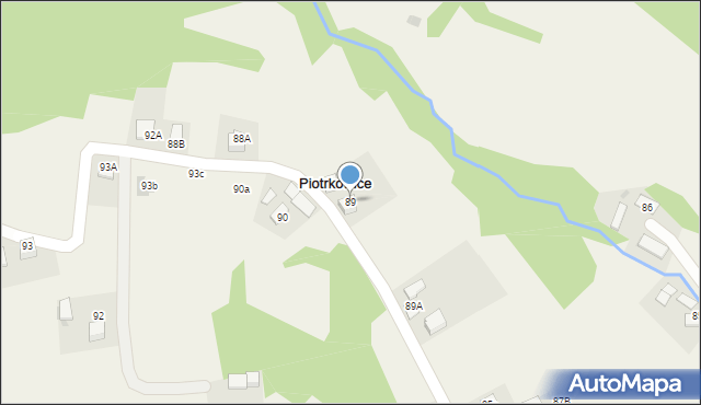 Piotrkowice, Piotrkowice, 89, mapa Piotrkowice