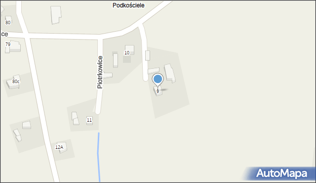 Piotrkowice, Piotrkowice, 9, mapa Piotrkowice