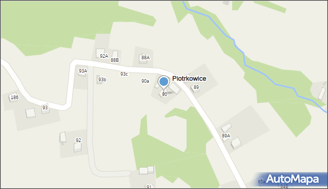 Piotrkowice, Piotrkowice, 90, mapa Piotrkowice