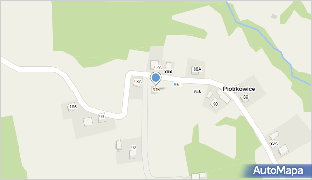 Piotrkowice, Piotrkowice, 93b, mapa Piotrkowice