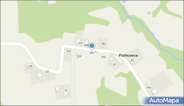 Piotrkowice, Piotrkowice, 93c, mapa Piotrkowice