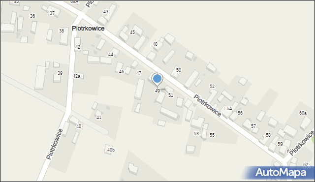 Piotrkowice, Piotrkowice, 49, mapa Piotrkowice