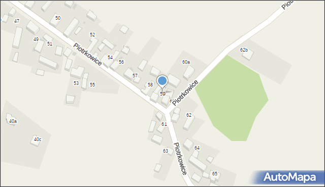 Piotrkowice, Piotrkowice, 59, mapa Piotrkowice