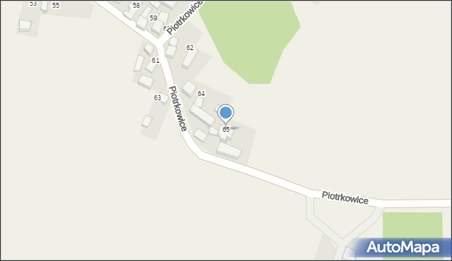 Piotrkowice, Piotrkowice, 65, mapa Piotrkowice