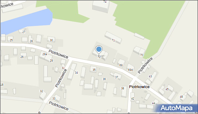 Piotrkowice, Piotrkowice, 72, mapa Piotrkowice