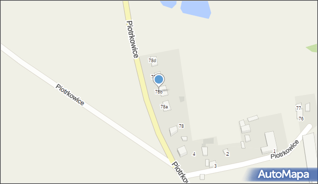 Piotrkowice, Piotrkowice, 78b, mapa Piotrkowice