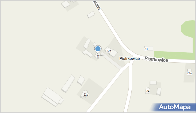 Piotrkowice, Piotrkowice, 22, mapa Piotrkowice