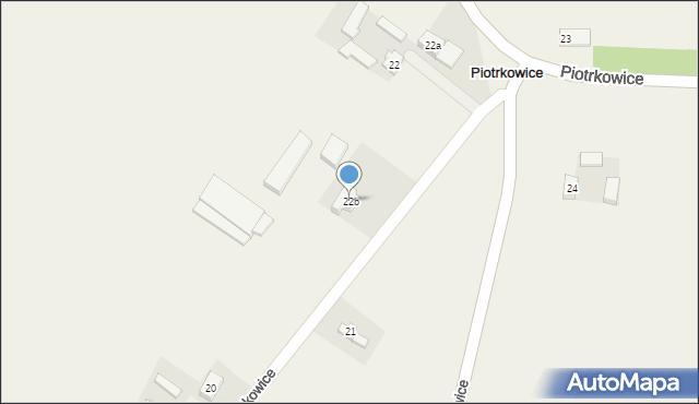 Piotrkowice, Piotrkowice, 22b, mapa Piotrkowice