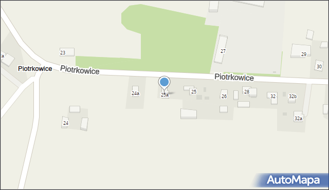 Piotrkowice, Piotrkowice, 25a, mapa Piotrkowice
