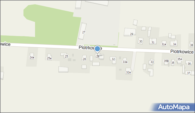 Piotrkowice, Piotrkowice, 28, mapa Piotrkowice