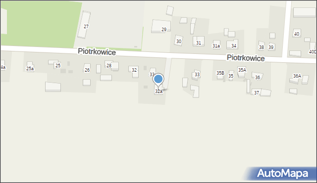 Piotrkowice, Piotrkowice, 32a, mapa Piotrkowice