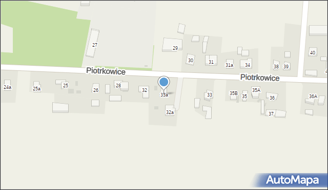 Piotrkowice, Piotrkowice, 33a, mapa Piotrkowice