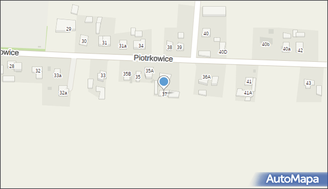 Piotrkowice, Piotrkowice, 37, mapa Piotrkowice