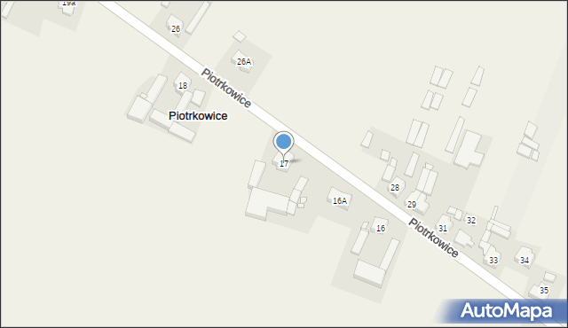 Piotrkowice, Piotrkowice, 17, mapa Piotrkowice