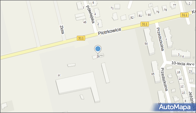 Piotrkowice, Piotrkowice, 1b, mapa Piotrkowice