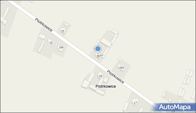 Piotrkowice, Piotrkowice, 26, mapa Piotrkowice