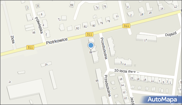 Piotrkowice, Piotrkowice, 94, mapa Piotrkowice