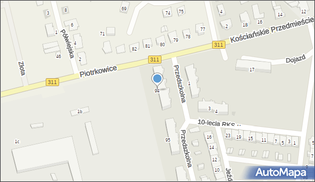 Piotrkowice, Piotrkowice, 94, mapa Piotrkowice