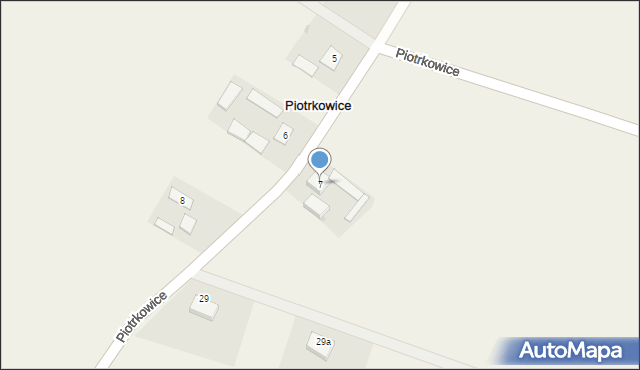 Piotrkowice, Piotrkowice, 7, mapa Piotrkowice