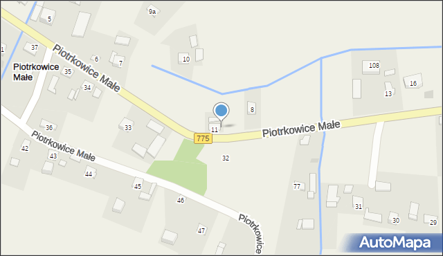 Piotrkowice Małe, Piotrkowice Małe, 12, mapa Piotrkowice Małe