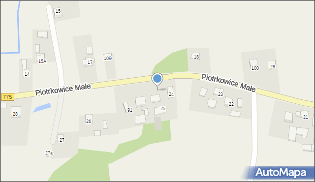 Piotrkowice Małe, Piotrkowice Małe, 78, mapa Piotrkowice Małe