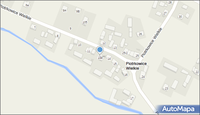 Piotrkowice Wielkie, Piotrkowice Wielkie, 14a, mapa Piotrkowice Wielkie