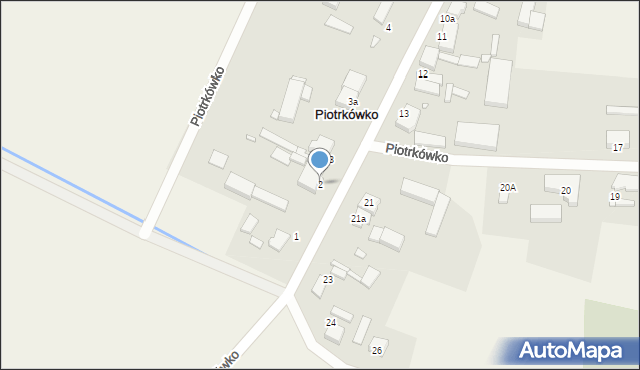 Piotrkówko, Piotrkówko, 2, mapa Piotrkówko