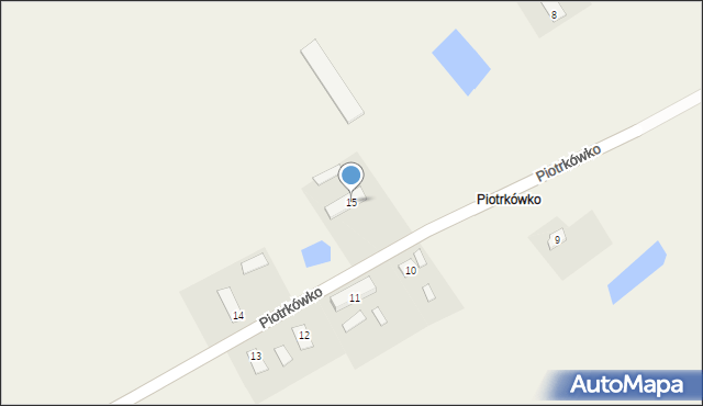 Piotrkówko, Piotrkówko, 15, mapa Piotrkówko