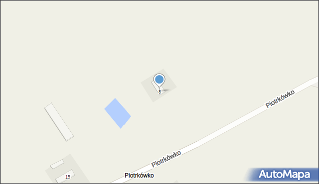 Piotrkówko, Piotrkówko, 8, mapa Piotrkówko