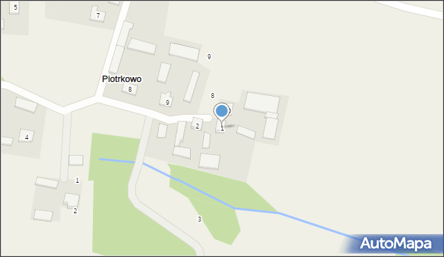 Piotrkowo, Piotrkowo, 1, mapa Piotrkowo