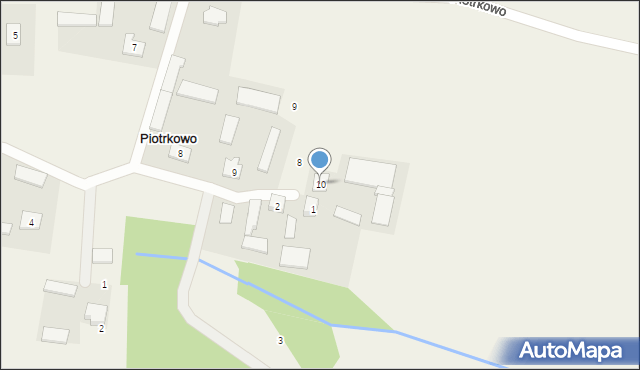 Piotrkowo, Piotrkowo, 10, mapa Piotrkowo