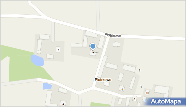 Piotrkowo, Piotrkowo, 7, mapa Piotrkowo