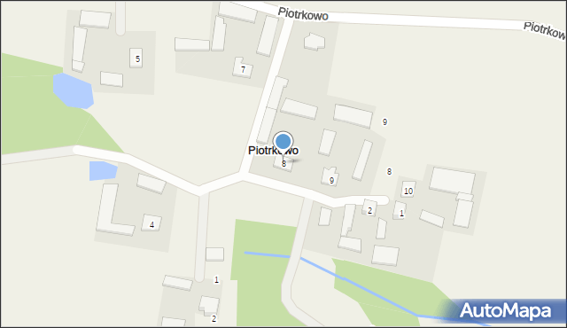 Piotrkowo, Piotrkowo, 8, mapa Piotrkowo