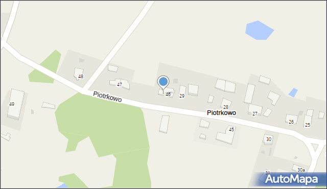 Piotrkowo, Piotrkowo, 46a, mapa Piotrkowo