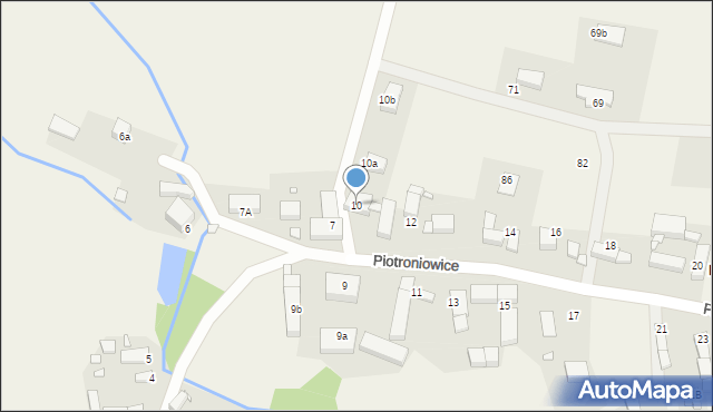 Piotroniowice, Piotroniowice, 10, mapa Piotroniowice