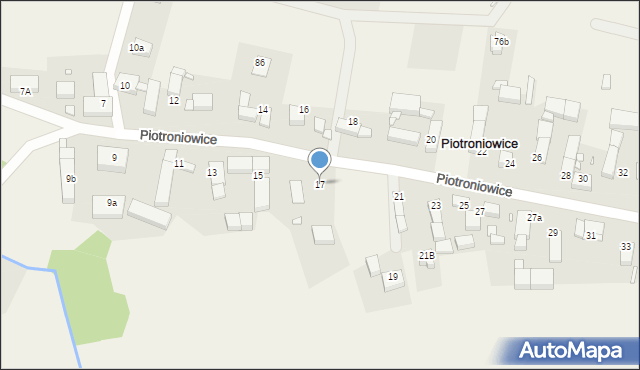 Piotroniowice, Piotroniowice, 17, mapa Piotroniowice