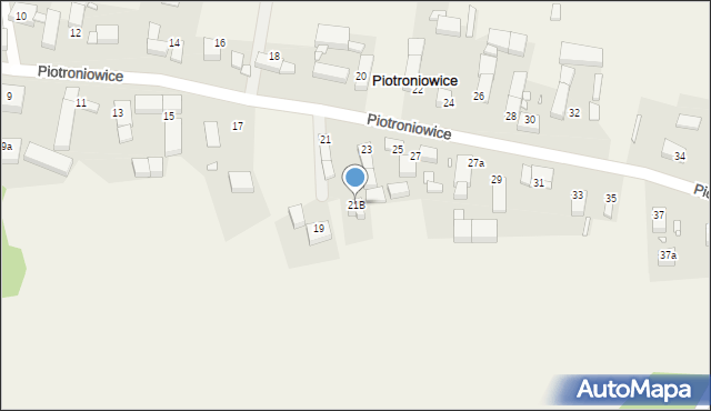 Piotroniowice, Piotroniowice, 21B, mapa Piotroniowice