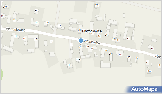 Piotroniowice, Piotroniowice, 23, mapa Piotroniowice