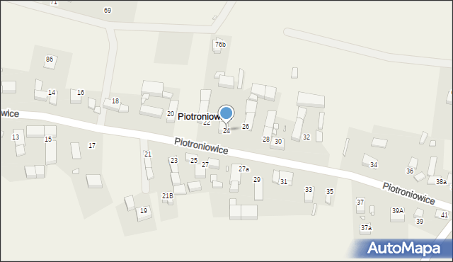 Piotroniowice, Piotroniowice, 24, mapa Piotroniowice