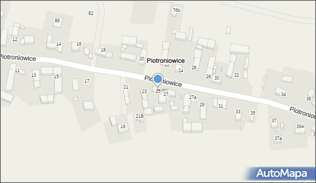 Piotroniowice, Piotroniowice, 25, mapa Piotroniowice